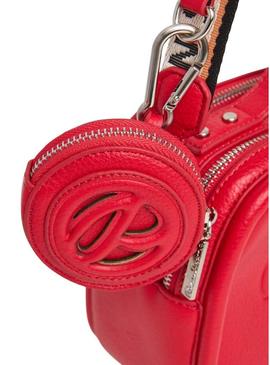Bolsa Pepe Jeans Bassy Main vermelha para mulher