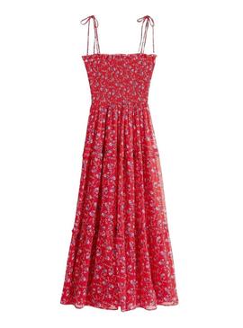 Vestido Tommy Jeans Chiffon vermelho para mulher.