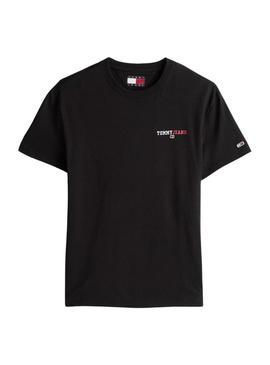 Camiseta Tommy Jeans DNA preta para homem