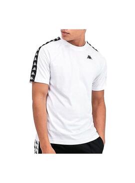 T-Shirt Kappa Coen 222 banda Branco para Homem