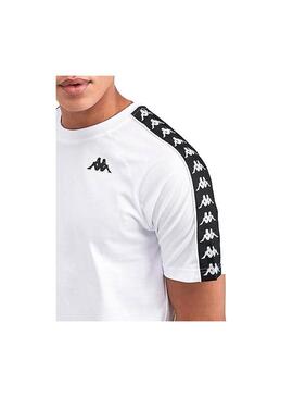 T-Shirt Kappa Coen 222 banda Branco para Homem