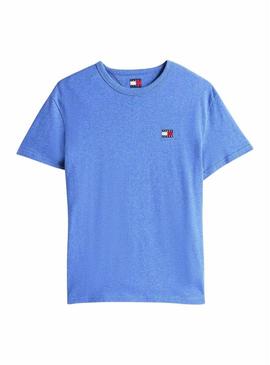 Camiseta Tommy Jeans Badge azul para homem