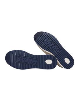 Sapatos Walkin Pitas Nias bege para homem.
