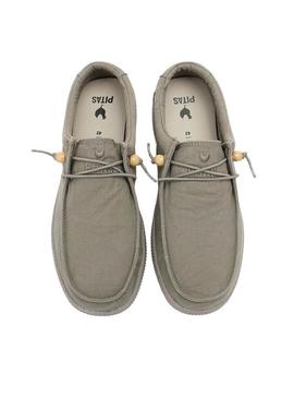 Sapatos Wallabi Walkin Pitas verde para homens.