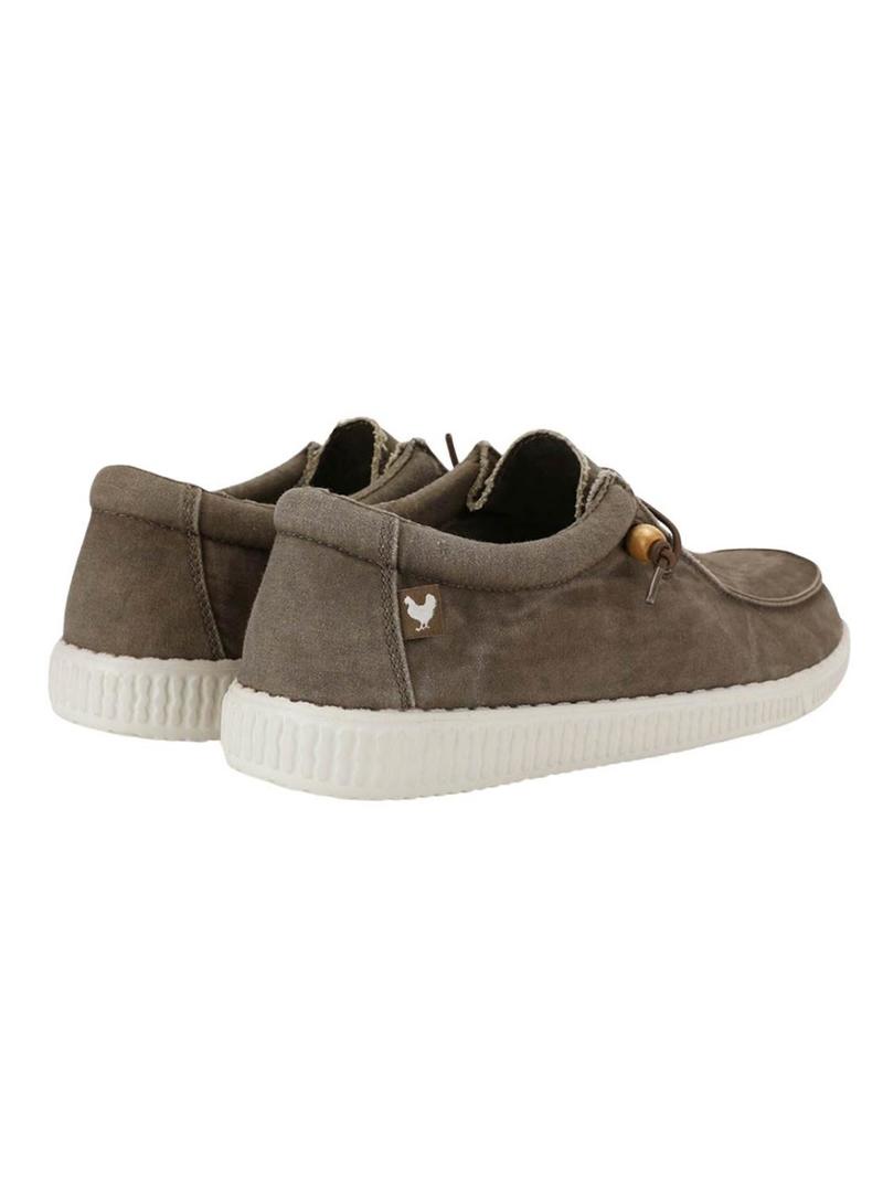 Sapatos Walkin Pitas Wallabi azul tostado para homem.