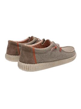 Sapatos Walkin Pitas Steve tostados para homem.