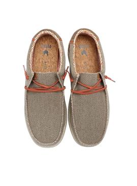 Sapatos Walkin Pitas Steve tostados para homem.