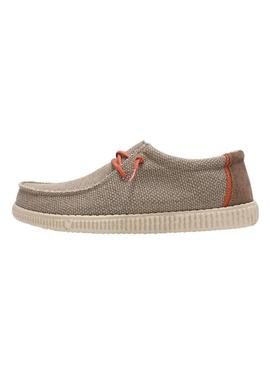 Sapatos Walkin Pitas Steve tostados para homem.