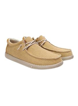 Sapatos Walkin Pitas Steve mostarda para homens.