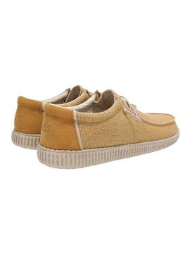 Sapatos Walkin Pitas Steve mostarda para homens.