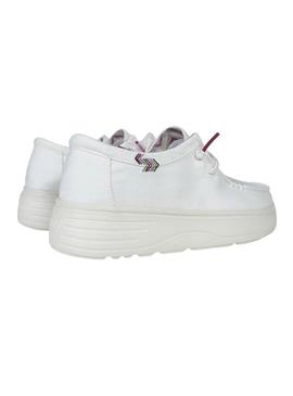 Sapatilhas Walkin Pitas Natal branca para mulher.