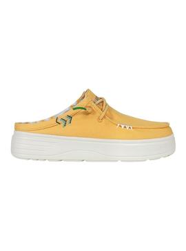 Tamancos Walkin Pitas Caparica amarelo para mulher
