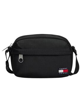 Bolsa Tommy Jeans Daily Crossover preta para mulher