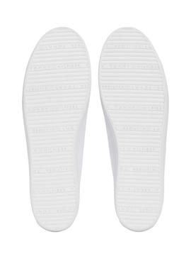 Tênis Tommy Hilfiger Vulc branco para mulher.