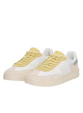 Sapatilhas Tommy Jeans Heritage pastel para mulher.