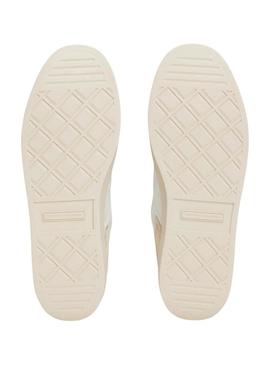 Sapatilhas Tommy Jeans Heritage pastel para mulher.