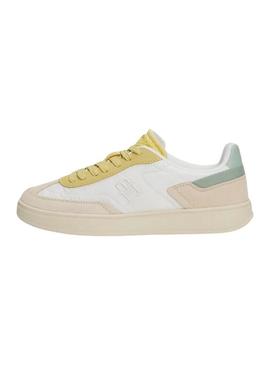 Sapatilhas Tommy Jeans Heritage pastel para mulher.