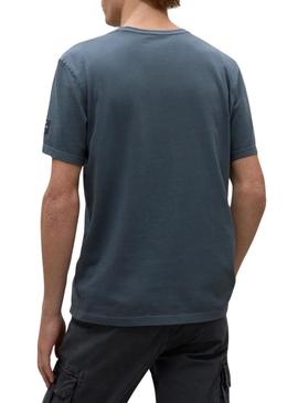 Camiseta Ecoalf Almera azul marinho para homem