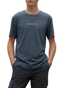 Camiseta Ecoalf Almera azul marinho para homem