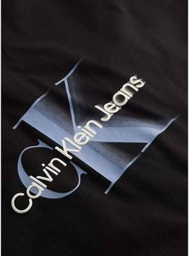 Camiseta Calvin Klein Jeans Monologo preta para homem