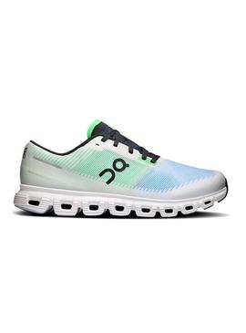 Sapatilhas On Cloud 6 verde e azul para homem.