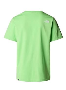 Camiseta The North Face Easy verde para homem.