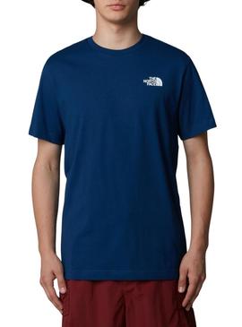 Camiseta The North Face Celebration azul para homem