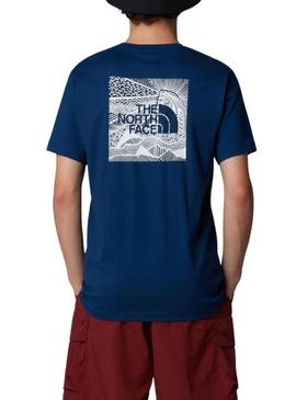 Camiseta The North Face Celebration azul para homem