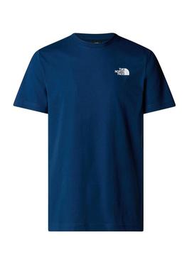 Camiseta The North Face Celebration azul para homem
