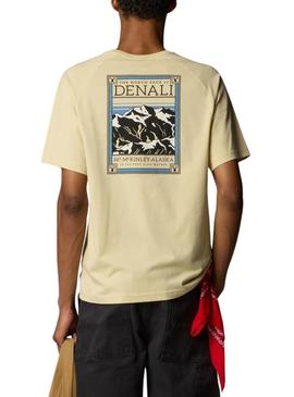 Camiseta The North Face Denali amarela para homem