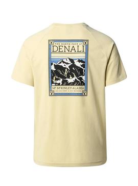 Camiseta The North Face Denali amarela para homem