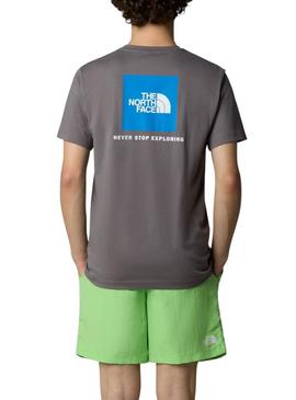 Camiseta The North Face Box cinza para homem