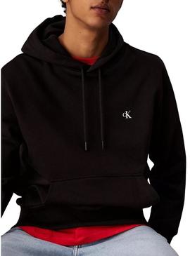 Moletom Calvin Klein Jeans Pintado preto para homem.