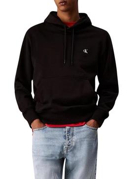 Moletom Calvin Klein Jeans Pintado preto para homem.