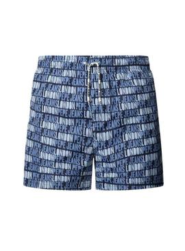 Fato de banho Pepe Jeans Logo Allover azul para homem