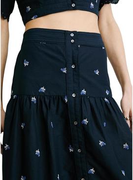 Saia Pepe Jeans Even azul para mulher.