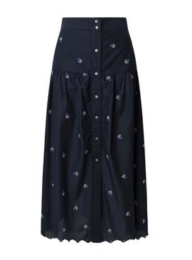 Saia Pepe Jeans Even azul para mulher.