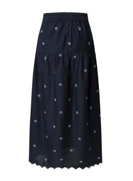 Saia Pepe Jeans Even azul para mulher.