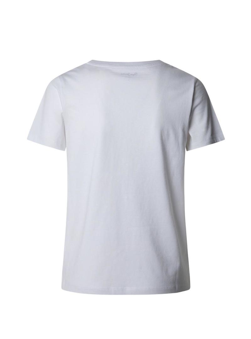 Camiseta Pepe Jeans Val branca para mulher.