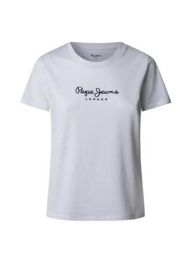 Camiseta Pepe Jeans Macy branca para mulher.