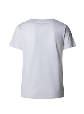 Camiseta Pepe Jeans Macy branca para mulher.