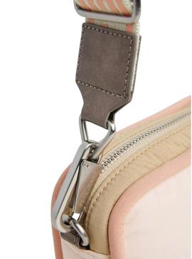 Bolsa Pepe Jeans Brianae Bloom bege para mulher