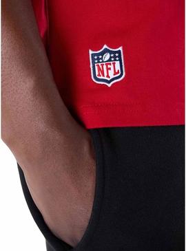 Camisa New Era San Francisco 49ers vermelha para homem.