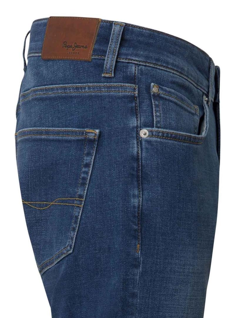 Calça jeans Pepe Jeans Finsbury azul para homem.