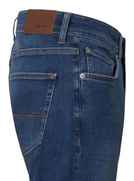 Calça jeans Pepe Jeans Finsbury azul para homem.
