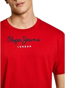 Camiseta Pepe Jeans Eggo vermelha para homem