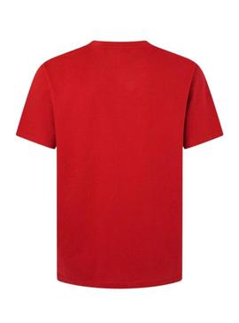 Camiseta Pepe Jeans Eggo vermelha para homem