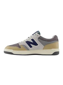 Sapatilhas New Balance BB480 LGB multicoloridas para homens.