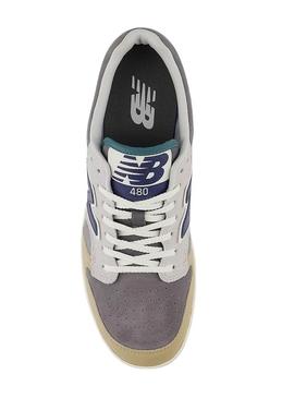 Sapatilhas New Balance BB480 LGB multicoloridas para homens.