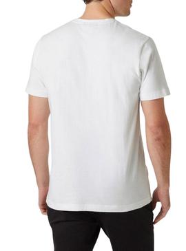 Camiseta Helly Hansen Core branca para homem.